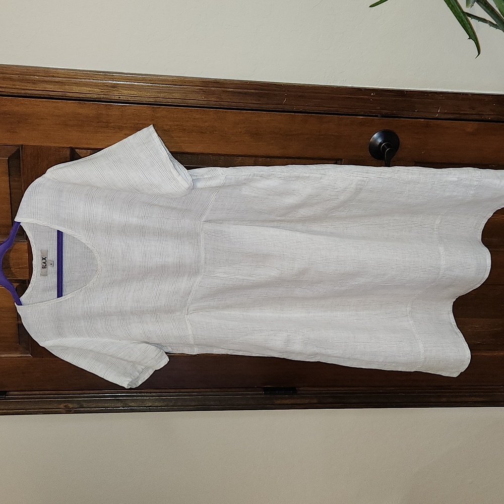 100% linen Flax dress